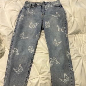 Butterfly straight jeans